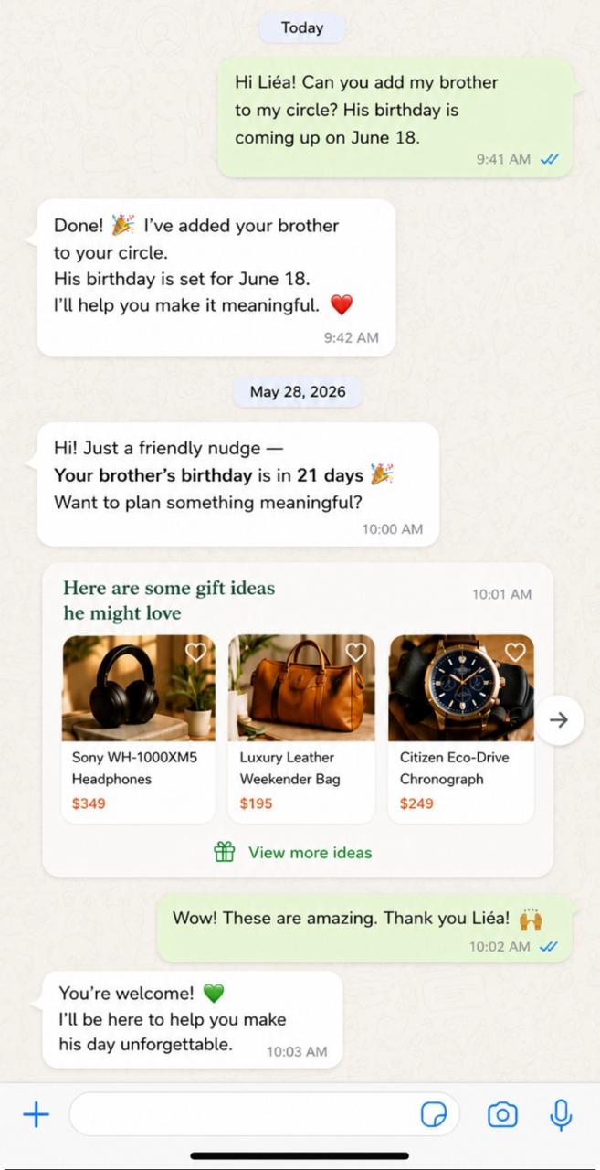 Liea app on iPhone