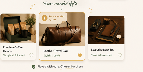 Liea finds the right gift